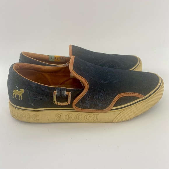 Gwen Stefani L.A.M.B. Royal Elastics Katella Tex Navy Python Slip on sne… - Picture 9 of 11